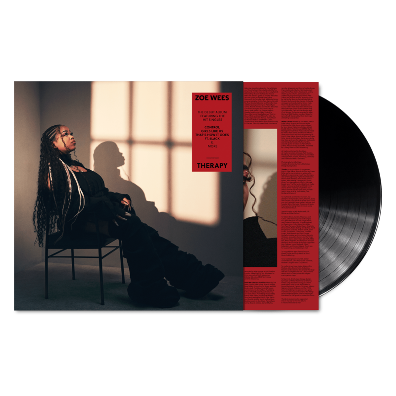 Therapy by Zoe Wees - Black Standard LP - shop now at Zoe Wees store