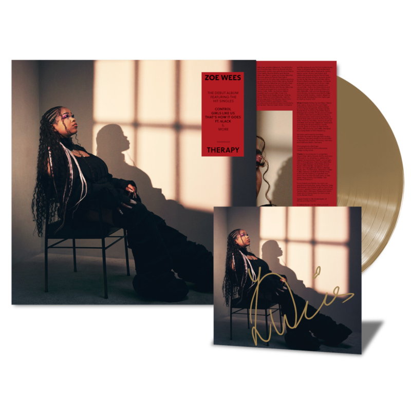 Therapy by Zoe Wees - Exclusive Limited Gold LP + Signed Art Card - shop now at Zoe Wees store